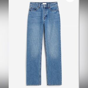 H&M Straight Leg High-Waisted Jeans
